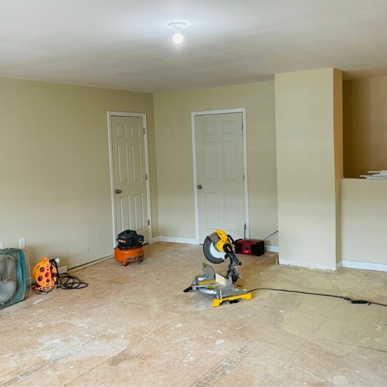 Before photo vinyl plank flooring install by tide & timber Ocala, FL
